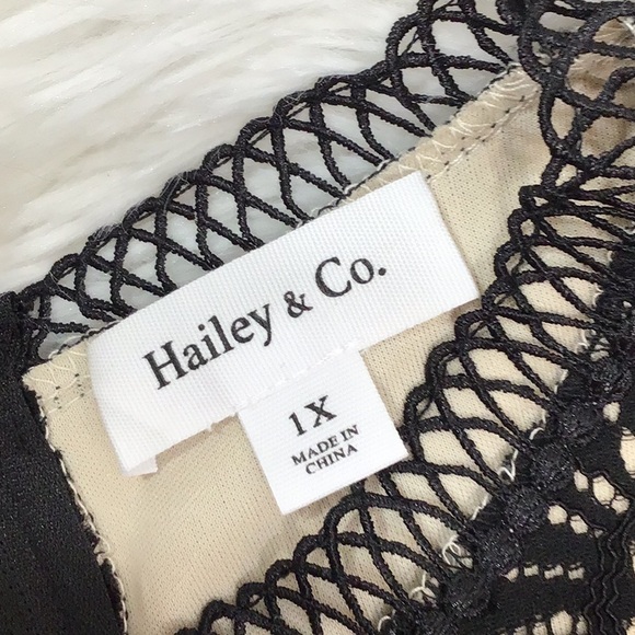 Hailey & Co black lace Malina dress 1X - Picture 9 of 13